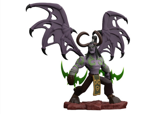 3d miniature of a winged figure displayed in potential colour scheme