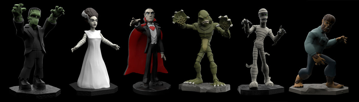 The Universal horror collection of 6 character miniatures