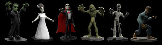The Universal horror collection of 6 character miniatures
